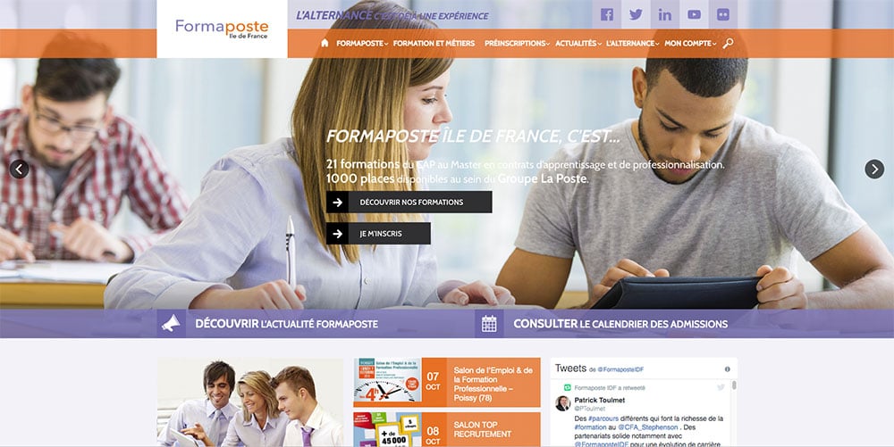 Site internet Formaposte