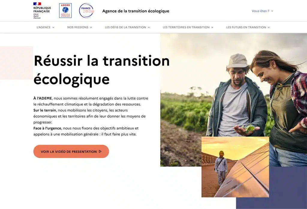 Site de l'Ademe