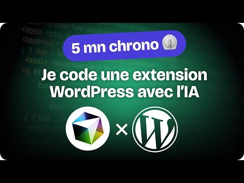 Créer une extension de maintenance WordPress avec l’IA (en 5 min chrono)